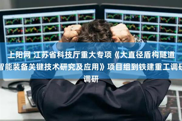 上阳网 江苏省科技厅重大专项《大直径盾构隧道智能装备关键技术研究及应用》项目组到铁建重工调研