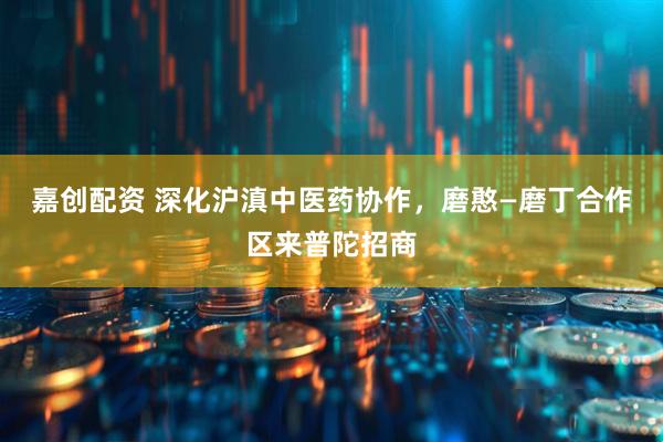 嘉创配资 深化沪滇中医药协作，磨憨—磨丁合作区来普陀招商