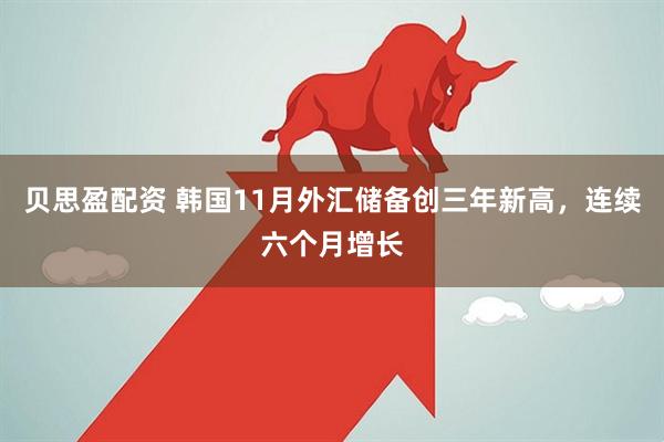 贝思盈配资 韩国11月外汇储备创三年新高，连续六个月增长
